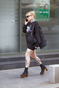 Woman with tattoo